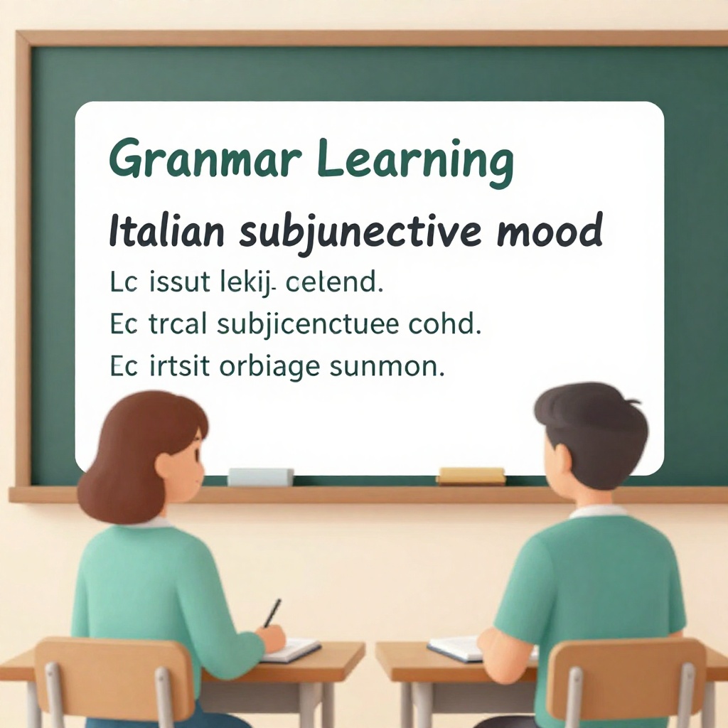 Le subjonctif italien expliqué simplement