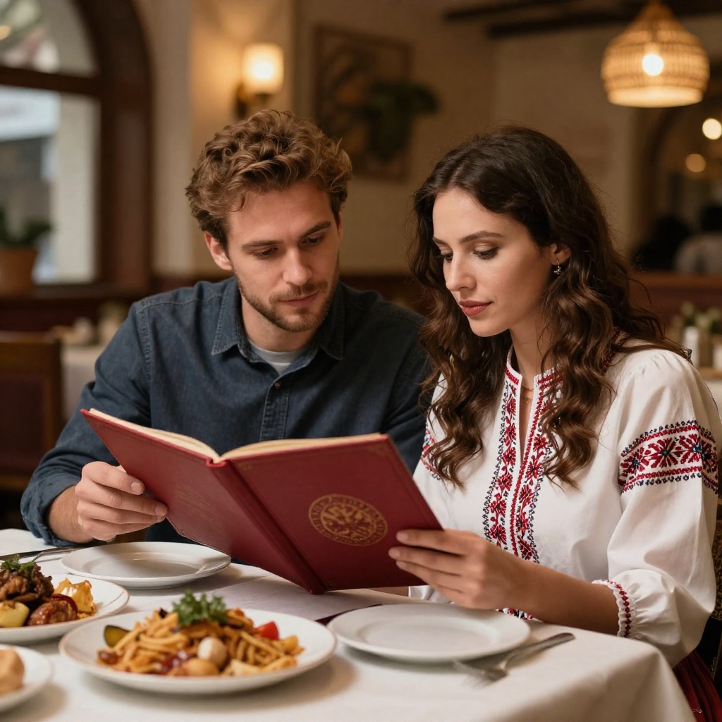 Vocabulário de Comida e Restaurante em Ucraniano para Casais